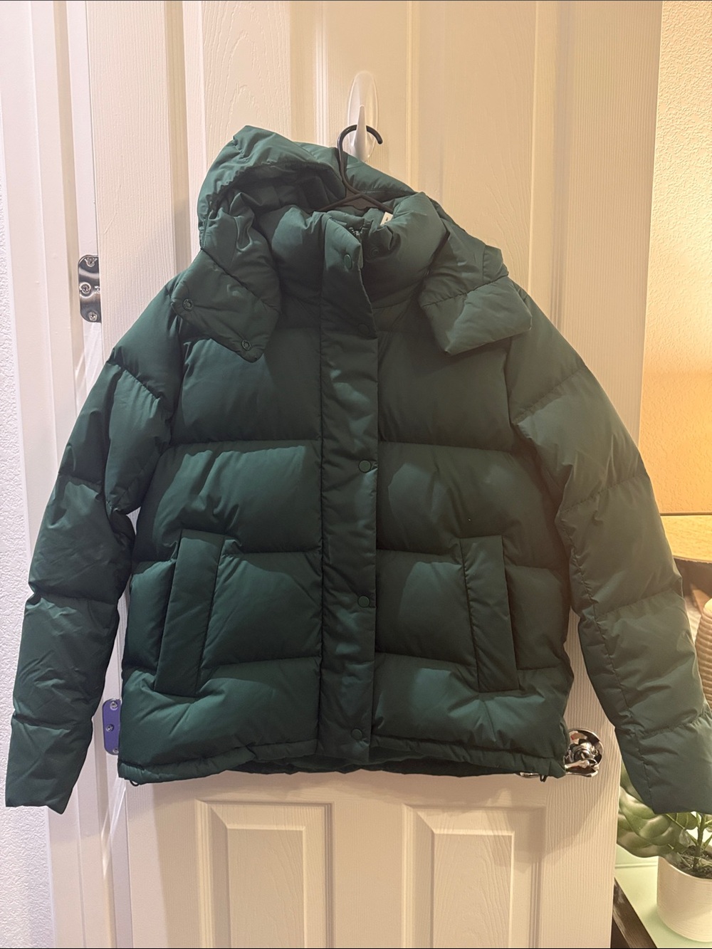 lululemon athletica Hooded Puffer Jacket in Forest Green